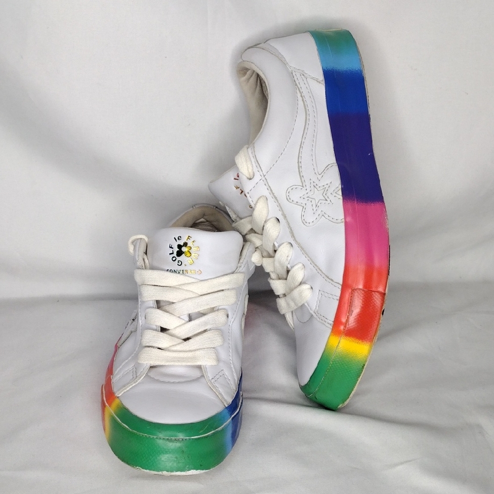 Sold - Golf Le Fleur X One Star Ox 'Rainbow' Converse Men's 6 / Women's 8